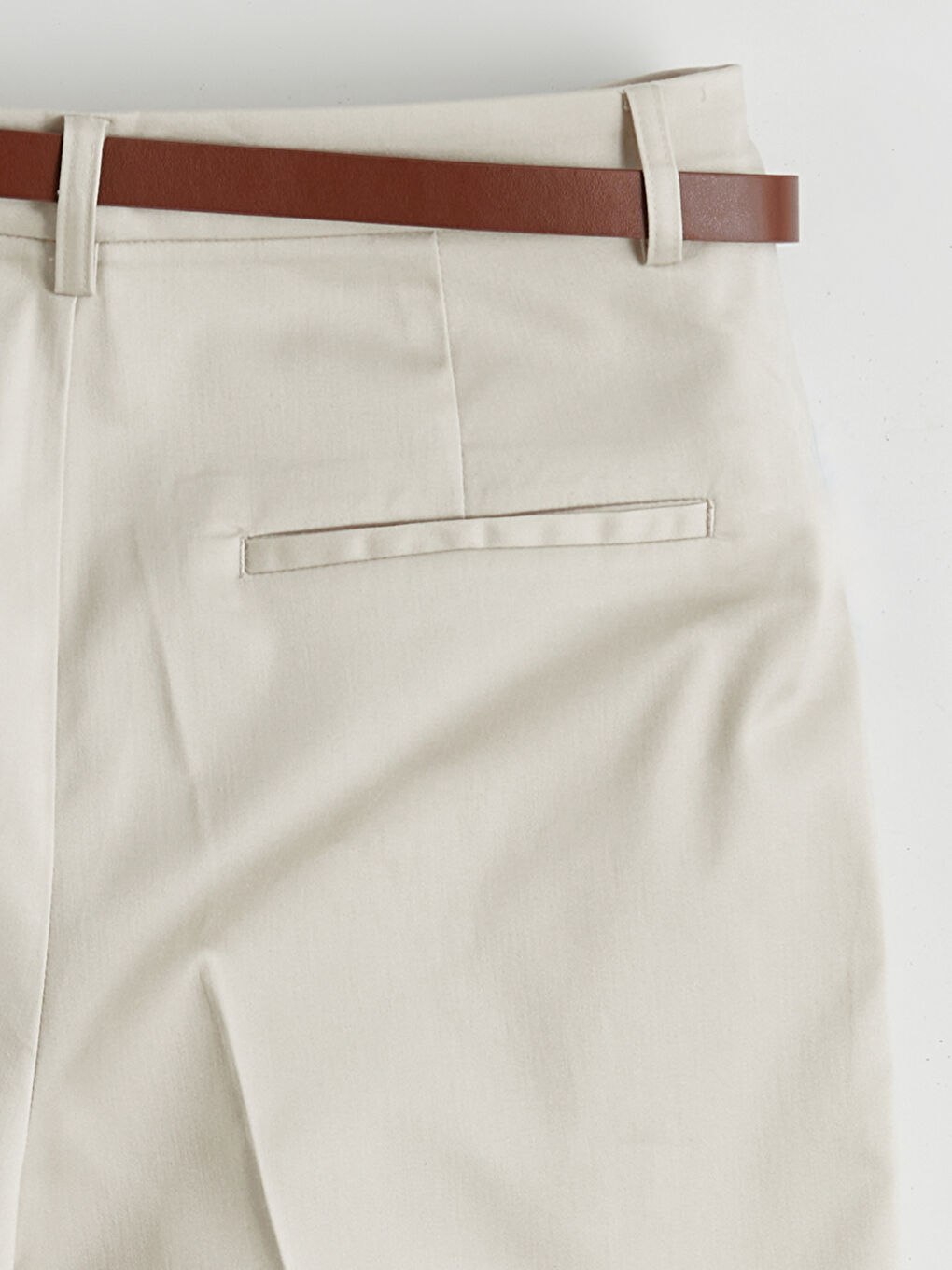 ქალი ბეჟი ოფიციალური შარვალი-6