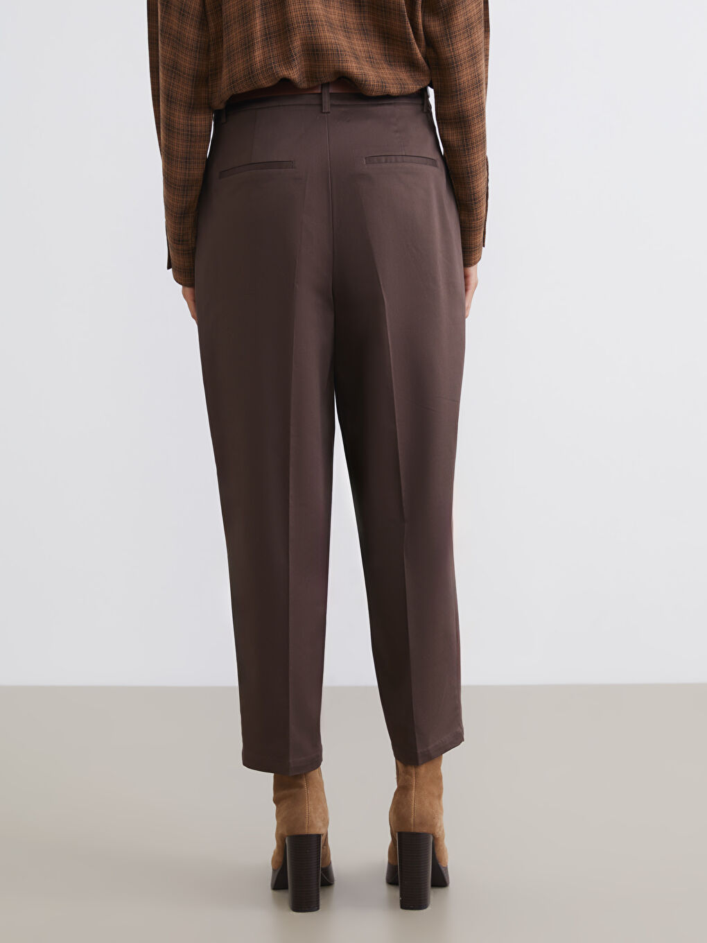 Pantalons de costume BRUN Femme-3