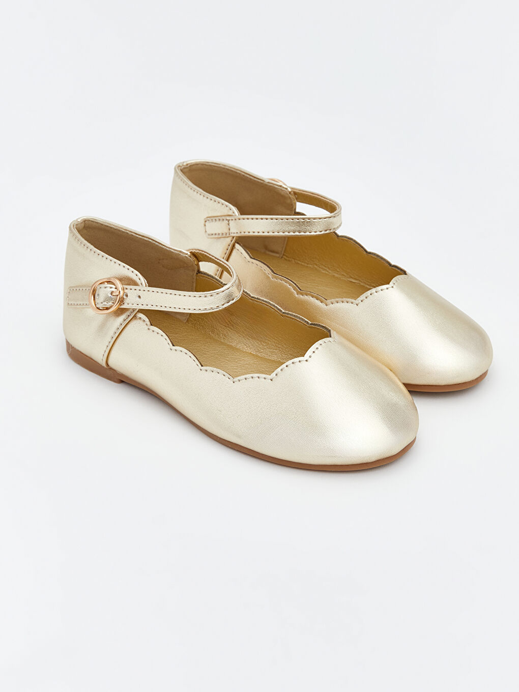 Faux Leather Baby Girls' Ballet Flats