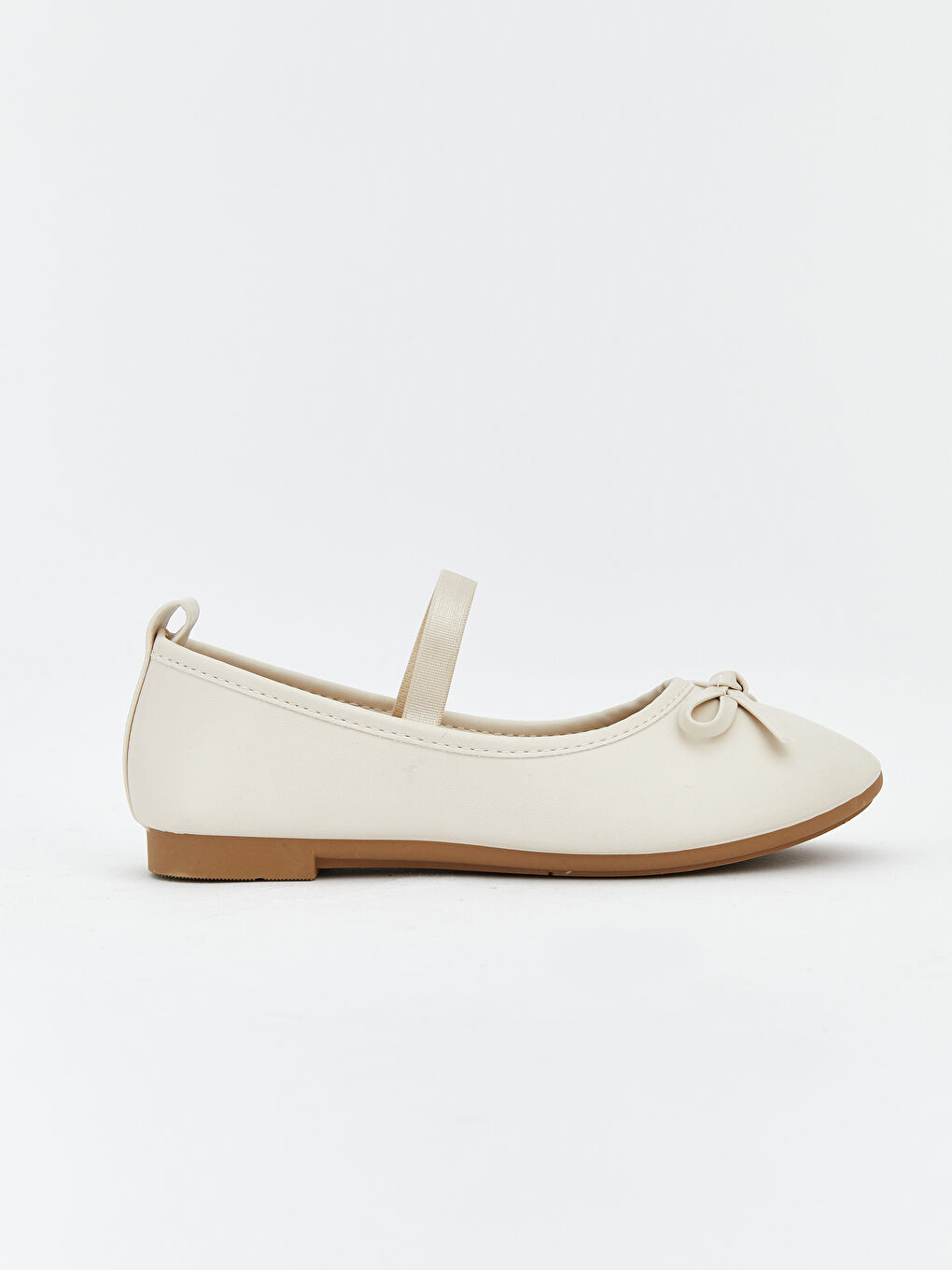 أحذية باليه مسطحة بيج طفلة-1