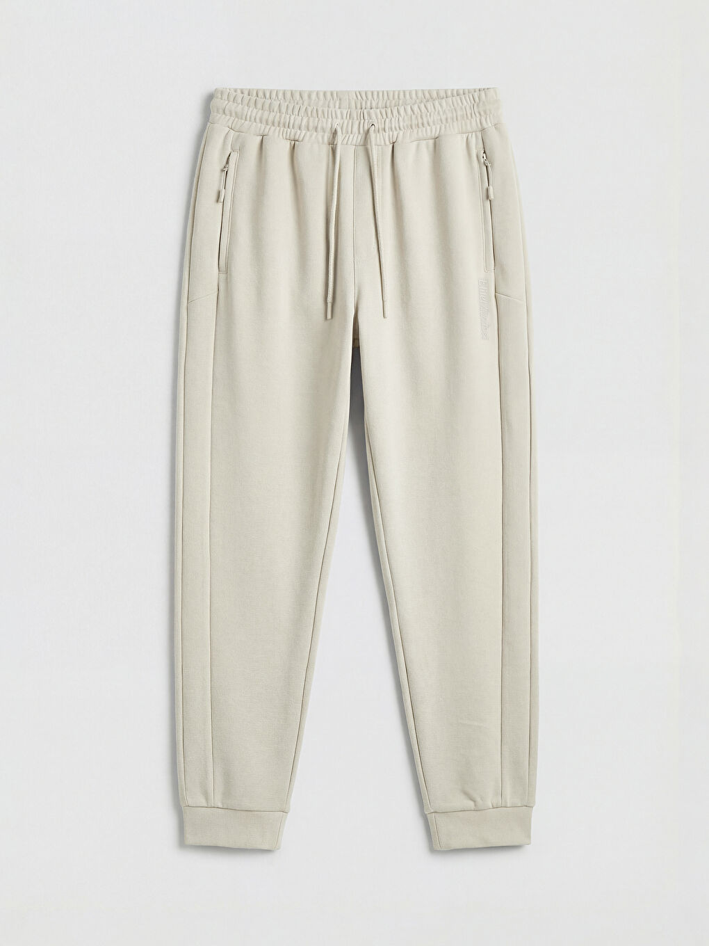 Bej Standart Kalıp Erkek Jogger Eşofman Altı-4