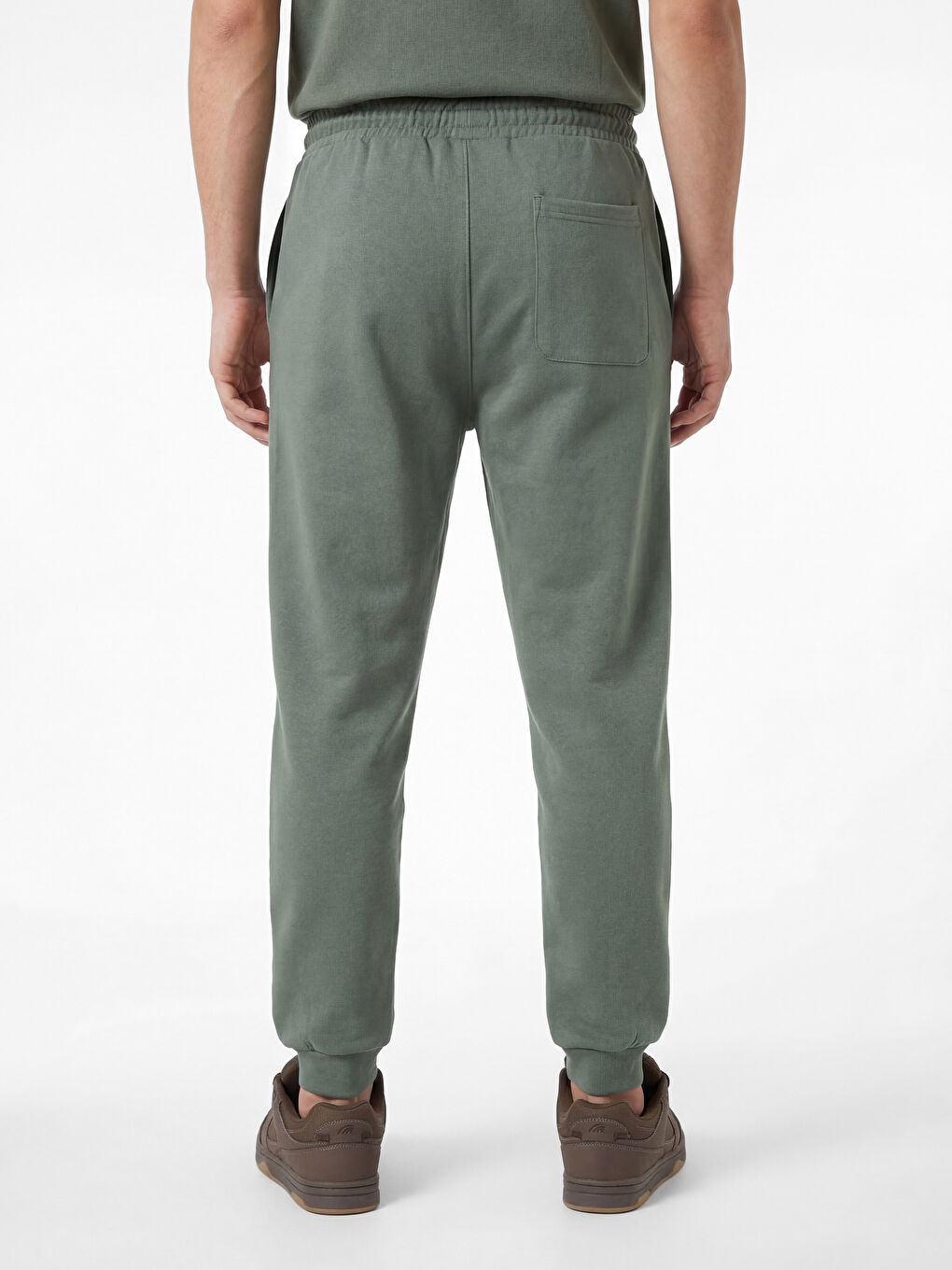 Haki Rahat Kalıp Erkek Jogger Eşofman Altı-2