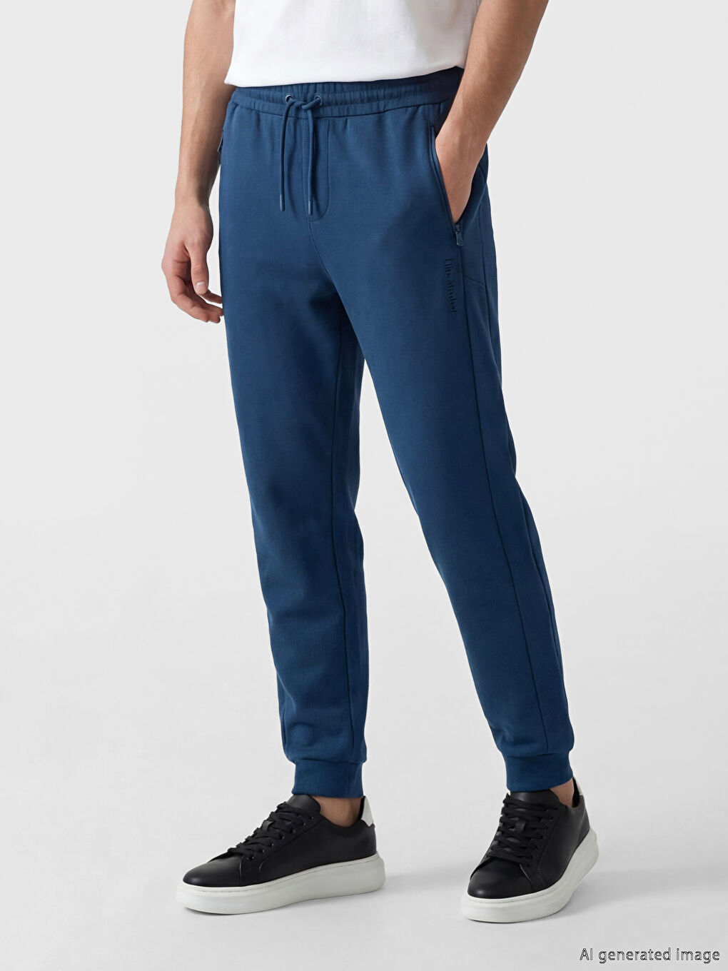 İndigo Rahat Kalıp Erkek Jogger Eşofman Altı-1