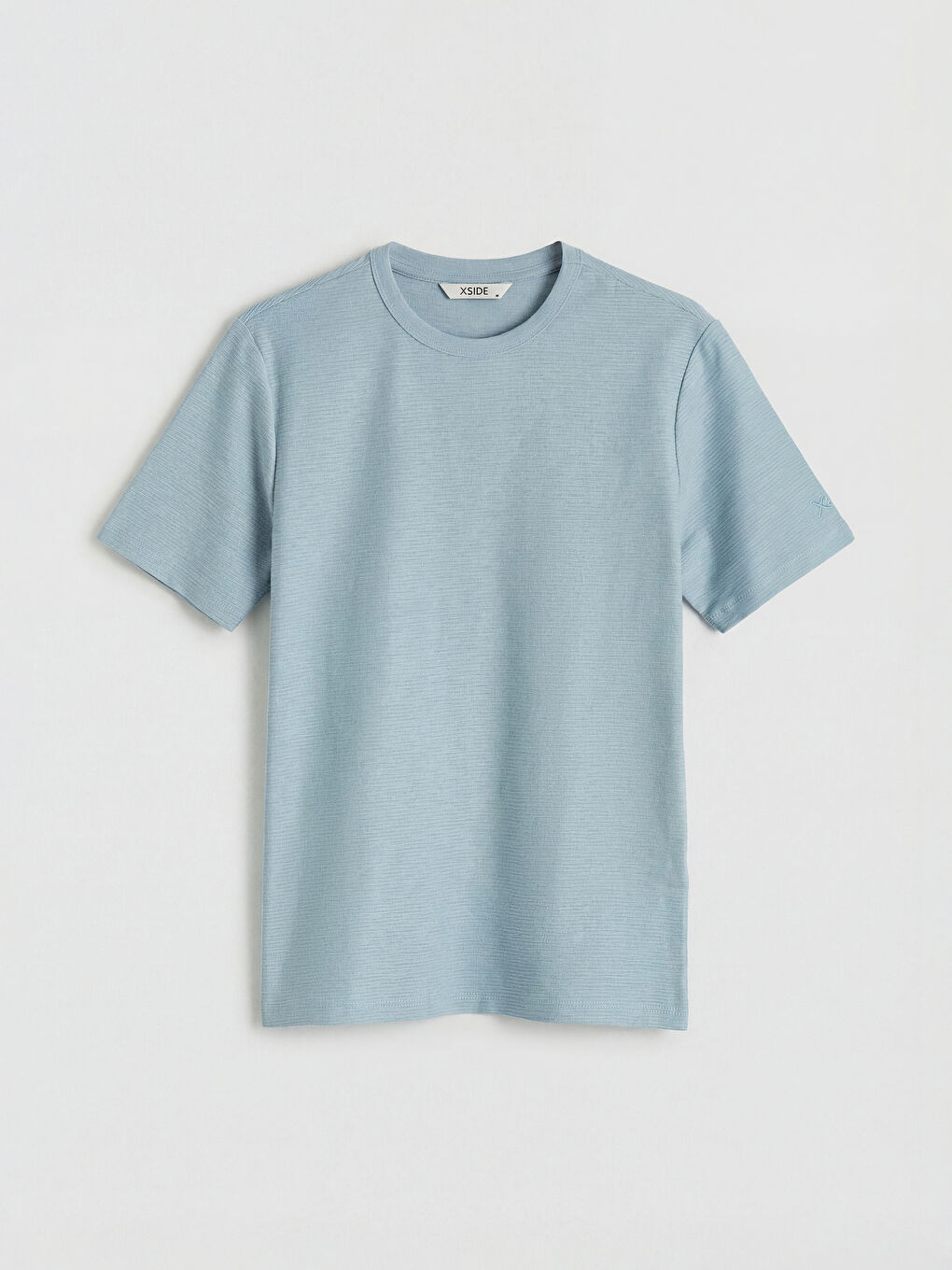 Mavi Bisiklet Yaka Erkek Tişört