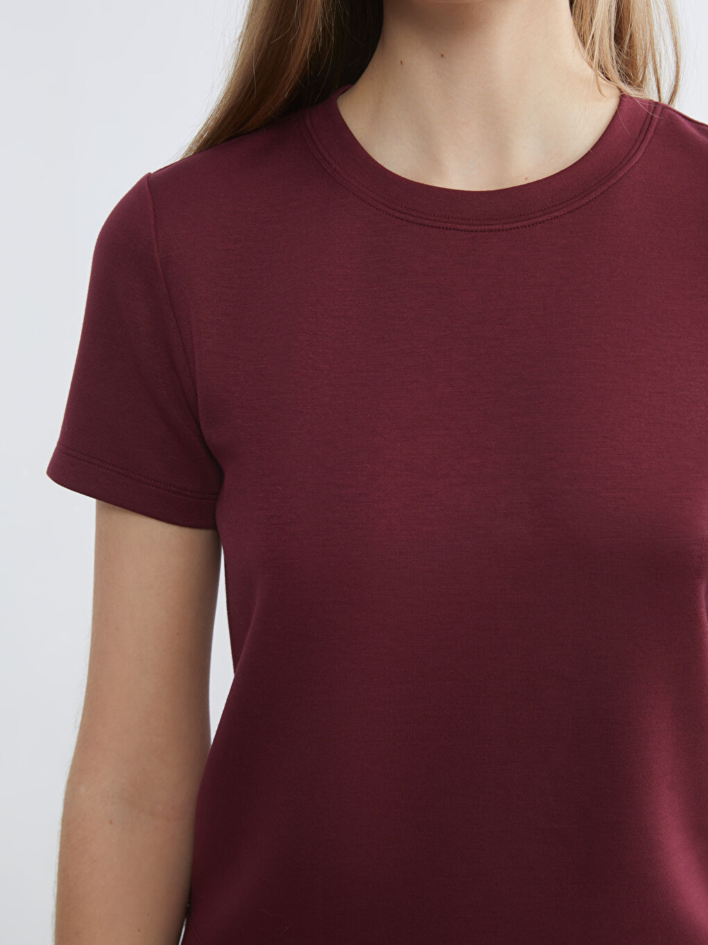 T-shirt ROUGE BORDEAUX Femme-2