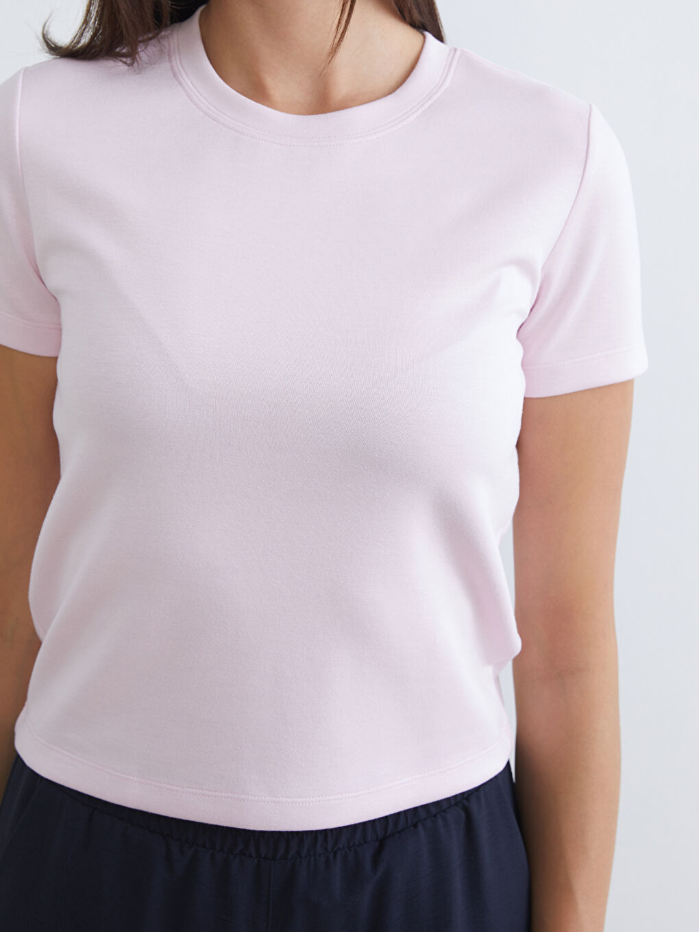 Soft Touch Crew Neck Women's T-Shirt-2