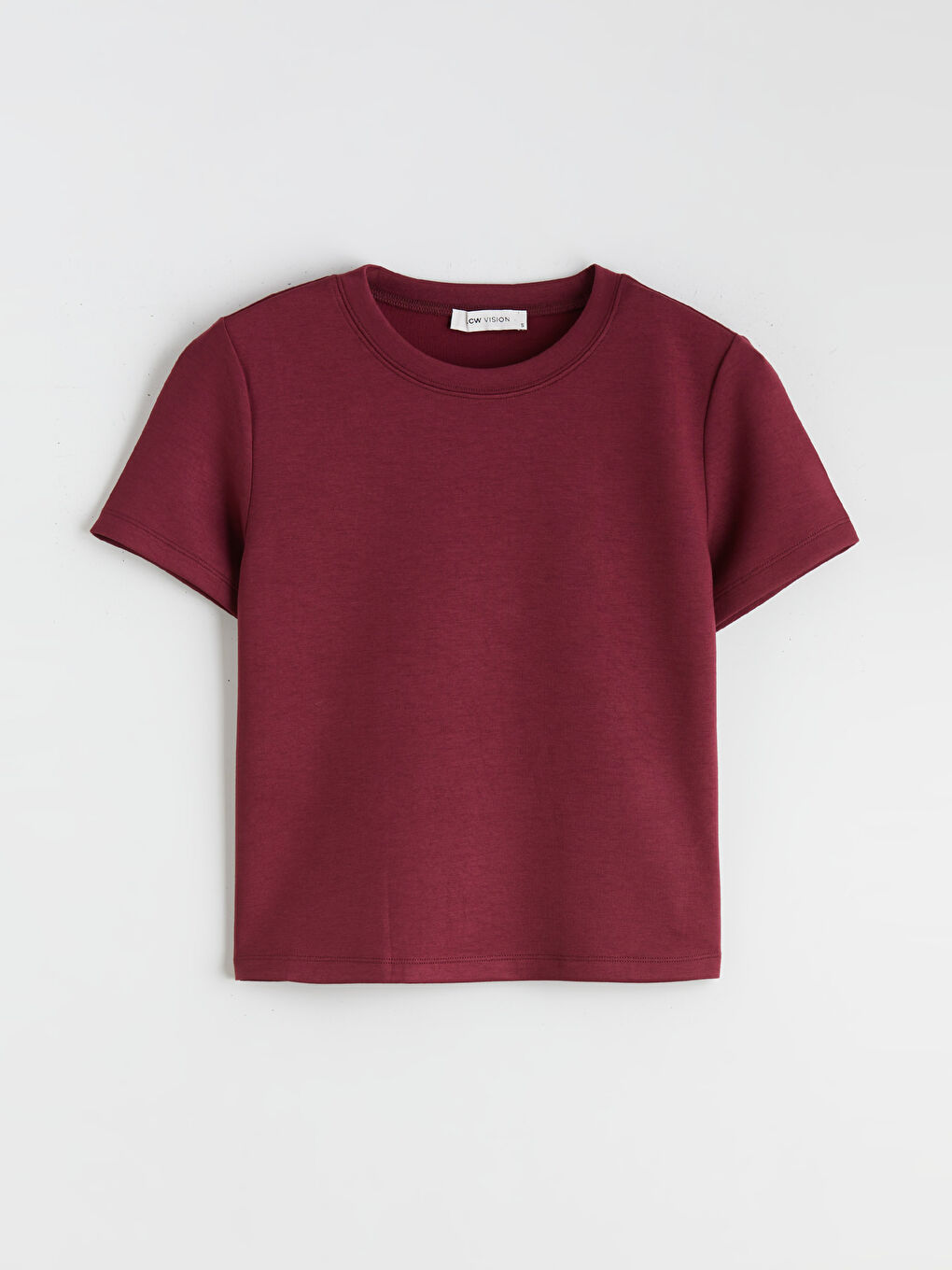 T-shirt ROUGE BORDEAUX Femme-4