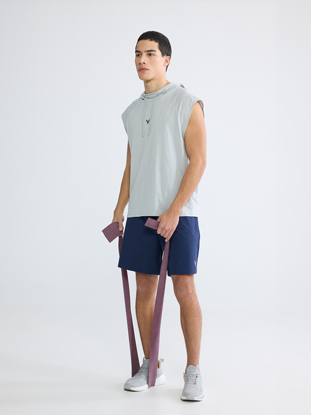 Lacivert Standart Kalıp Erkek Spor Şort