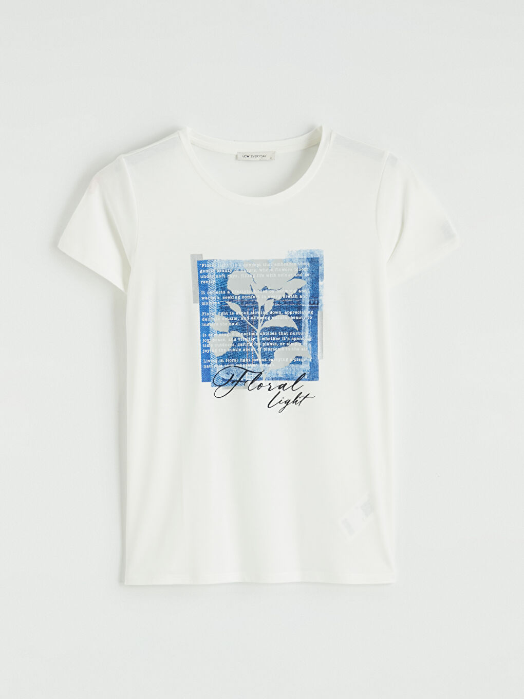 Crew Neck Printed Women's T-Shirt-4