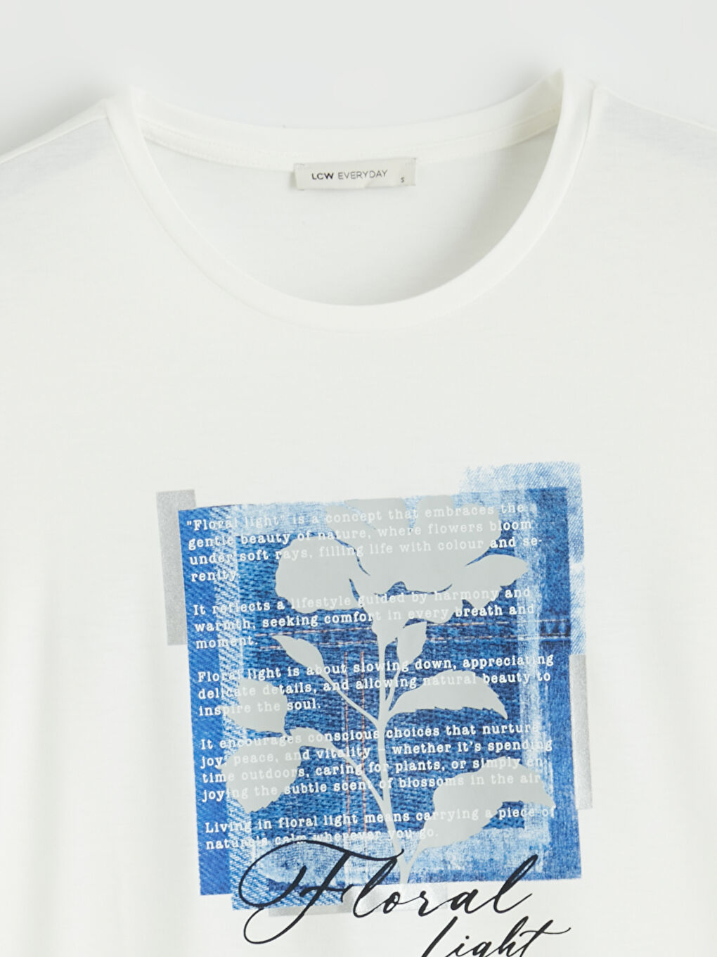 Crew Neck Printed Women's T-Shirt-5