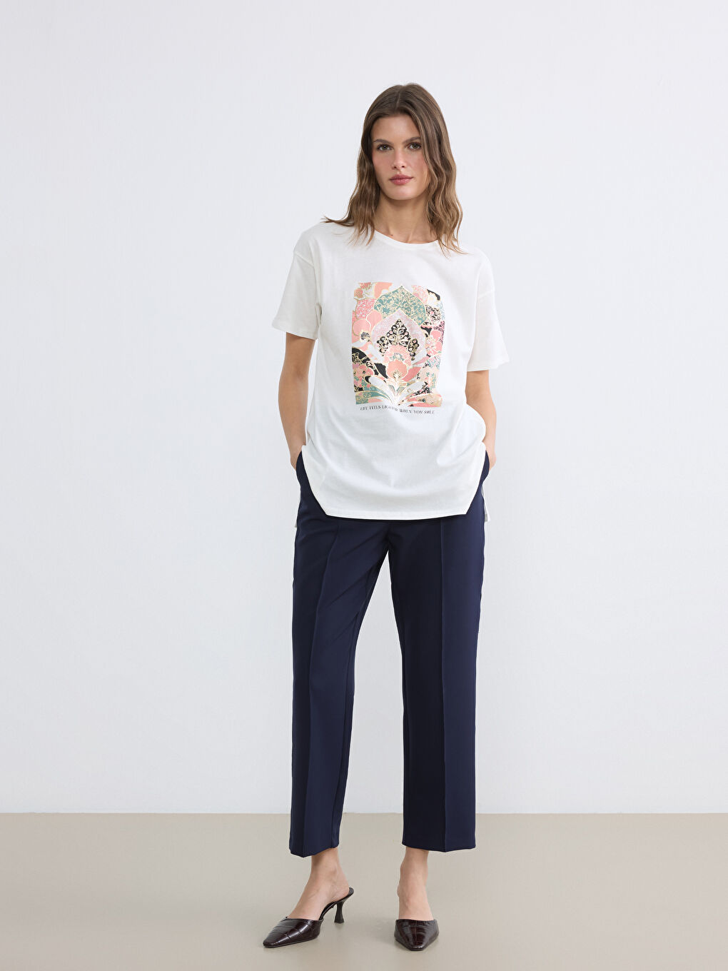 T-shirt ÉCROU Femme-1