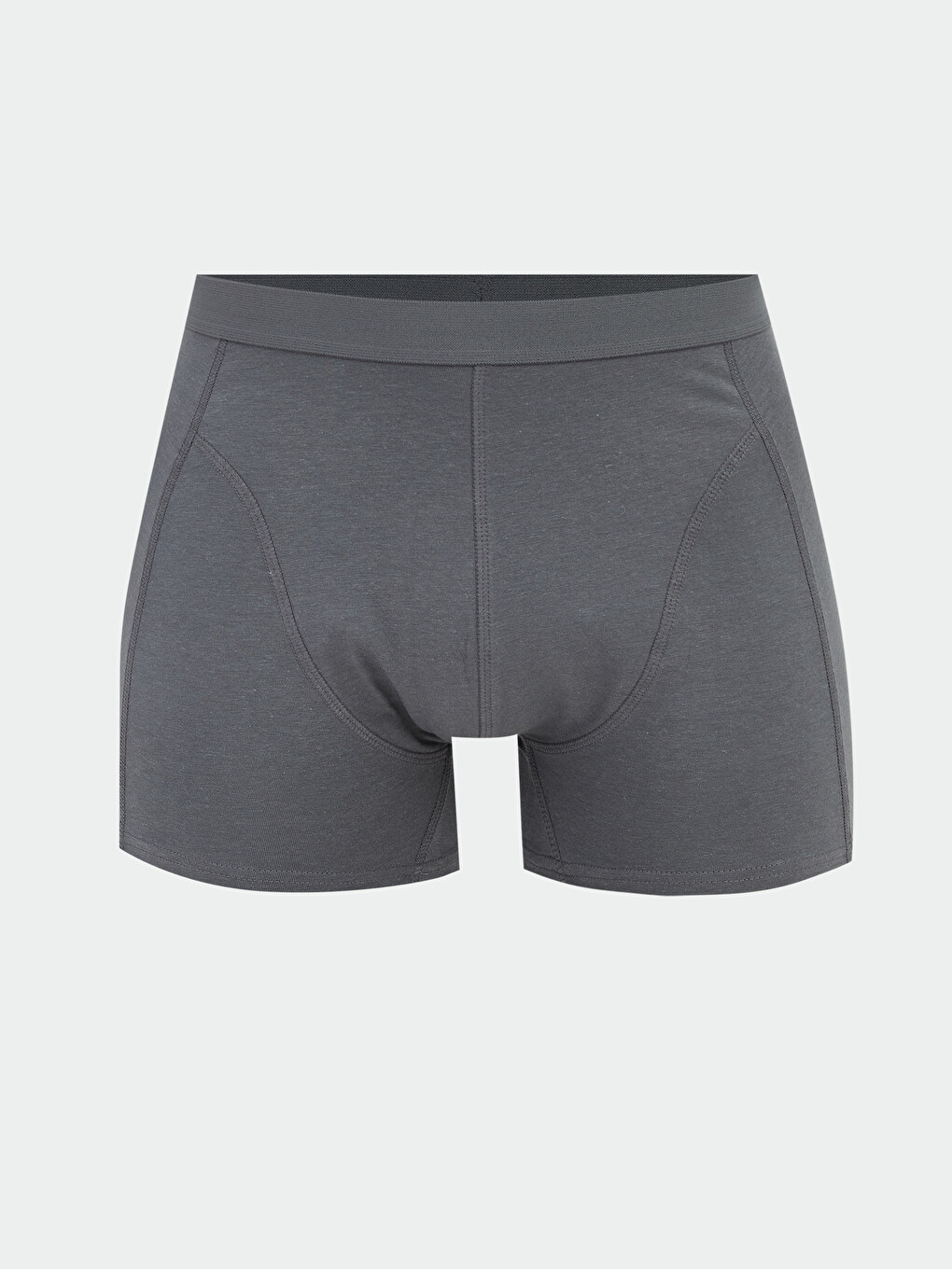 Gri Pamuklu Esnek Erkek Boxer