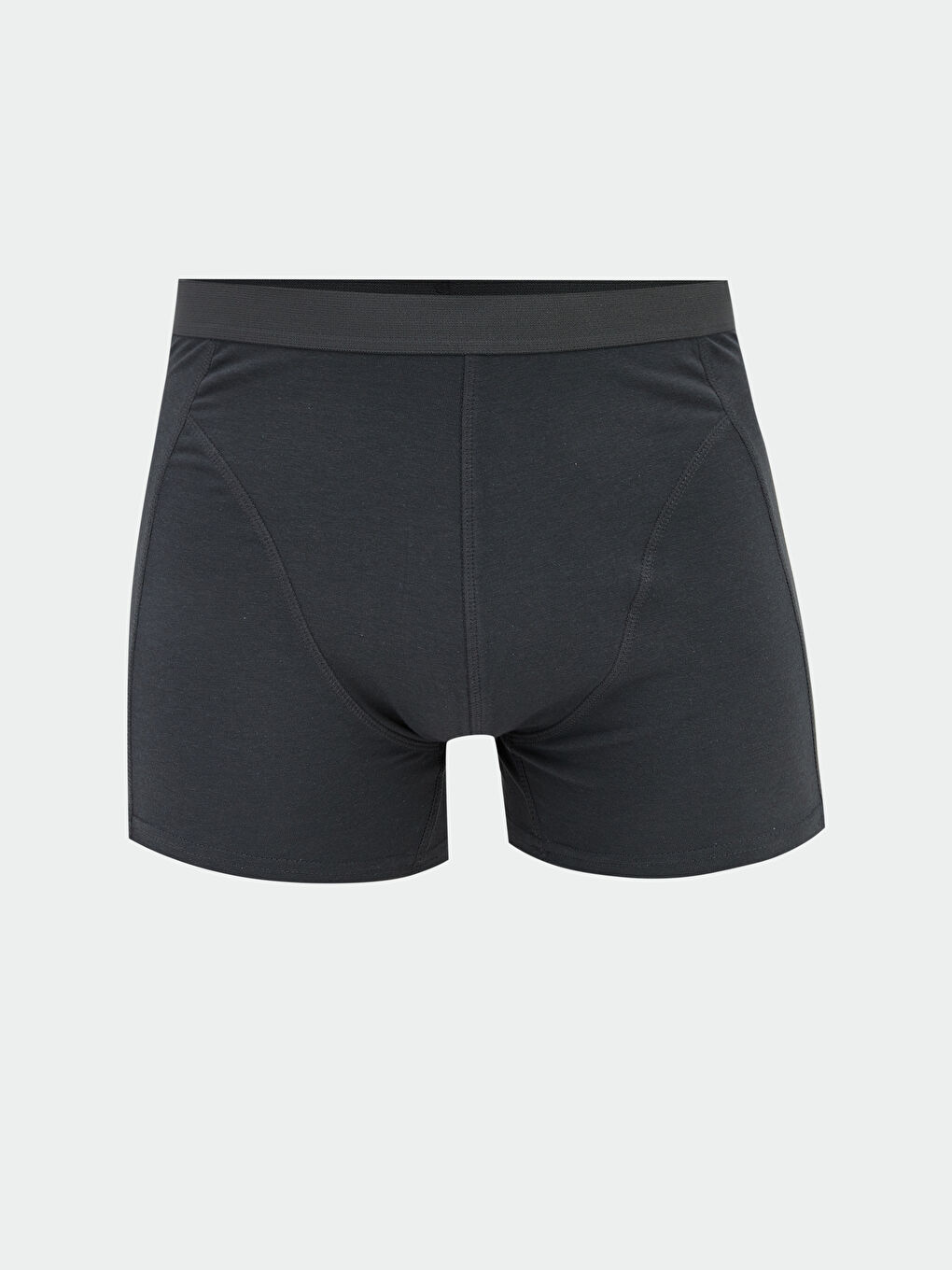Gri Standart Kalıp Pamuklu Esnek Erkek Boxer 3'lü-3