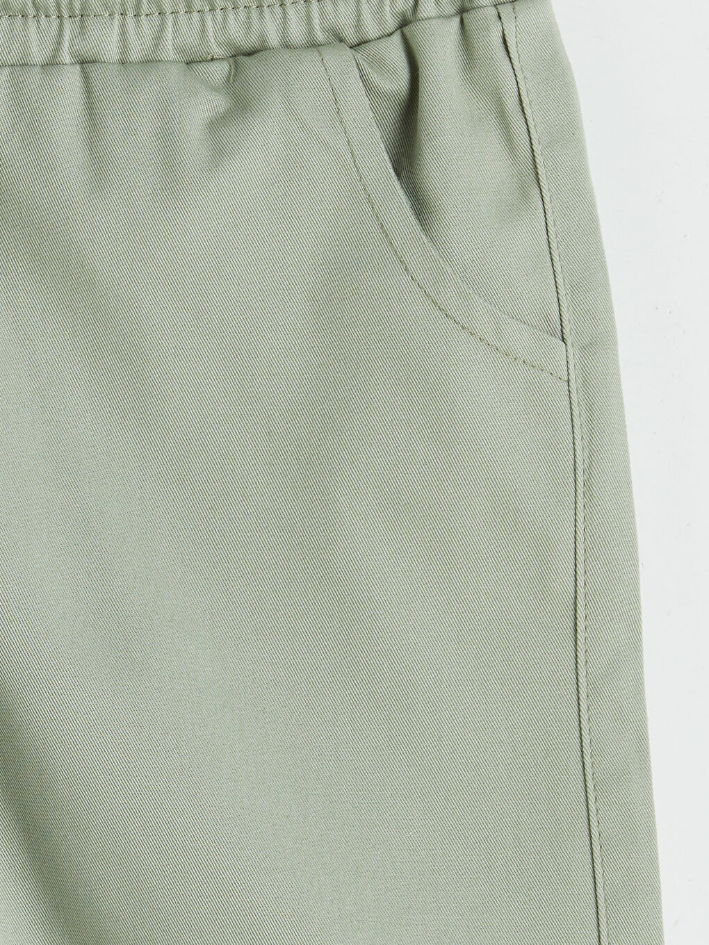 Yeşil Erkek Bebek Gabardin Şort-2