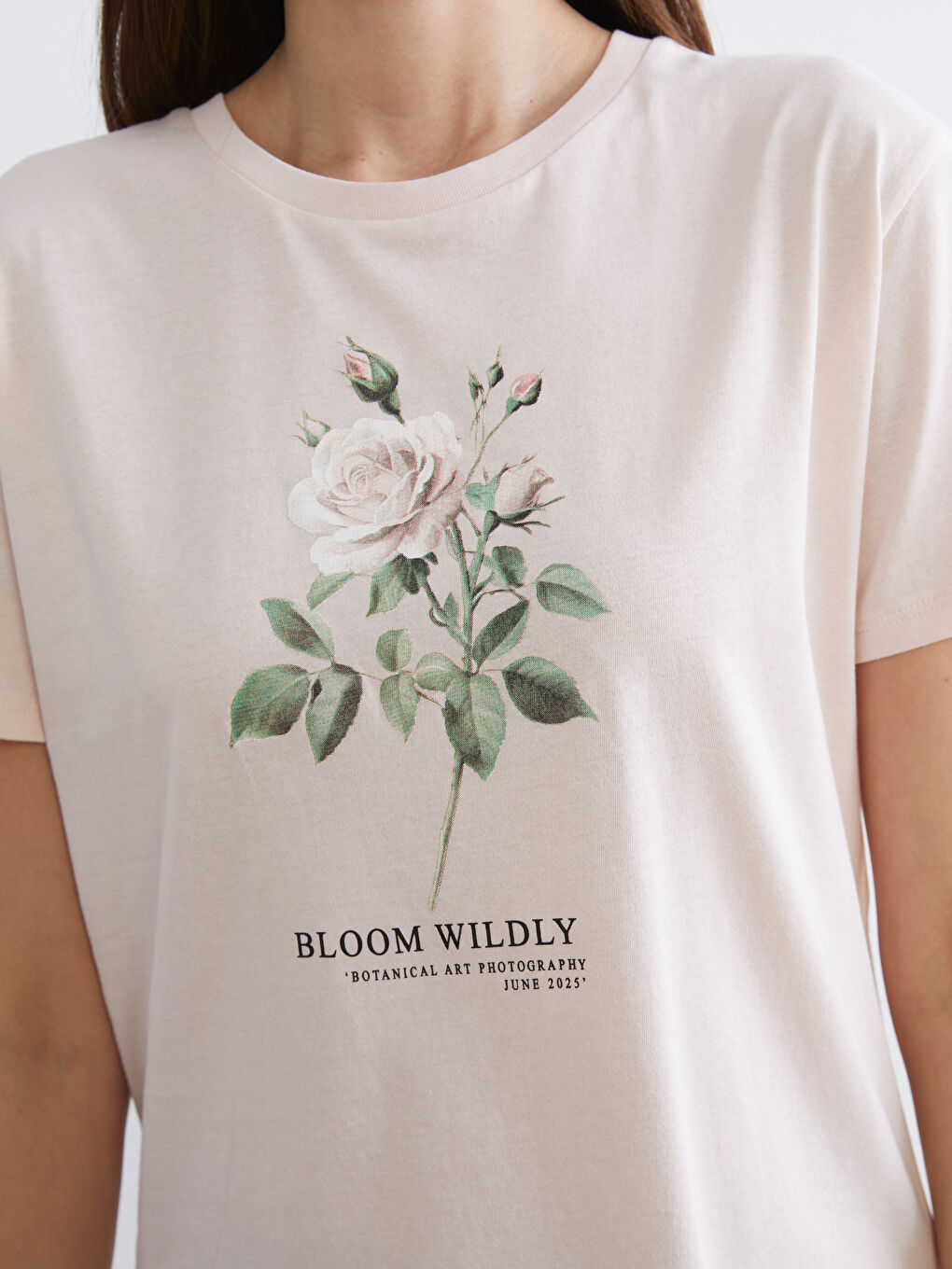 Женщины Розовый Футболка-2