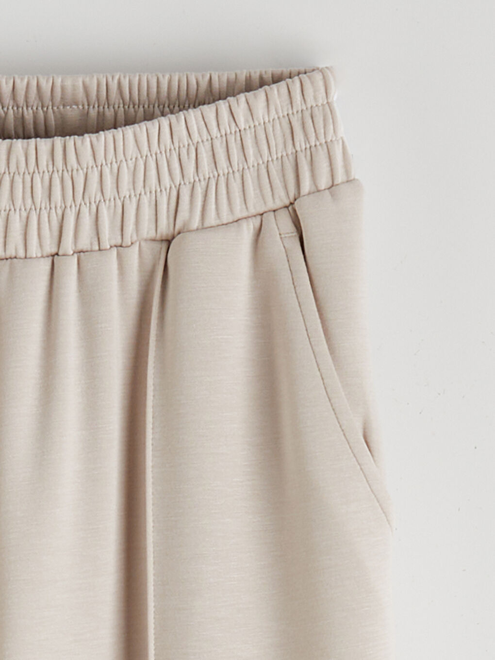 Elastic Waist Wide Leg Women's Sweatpants-5