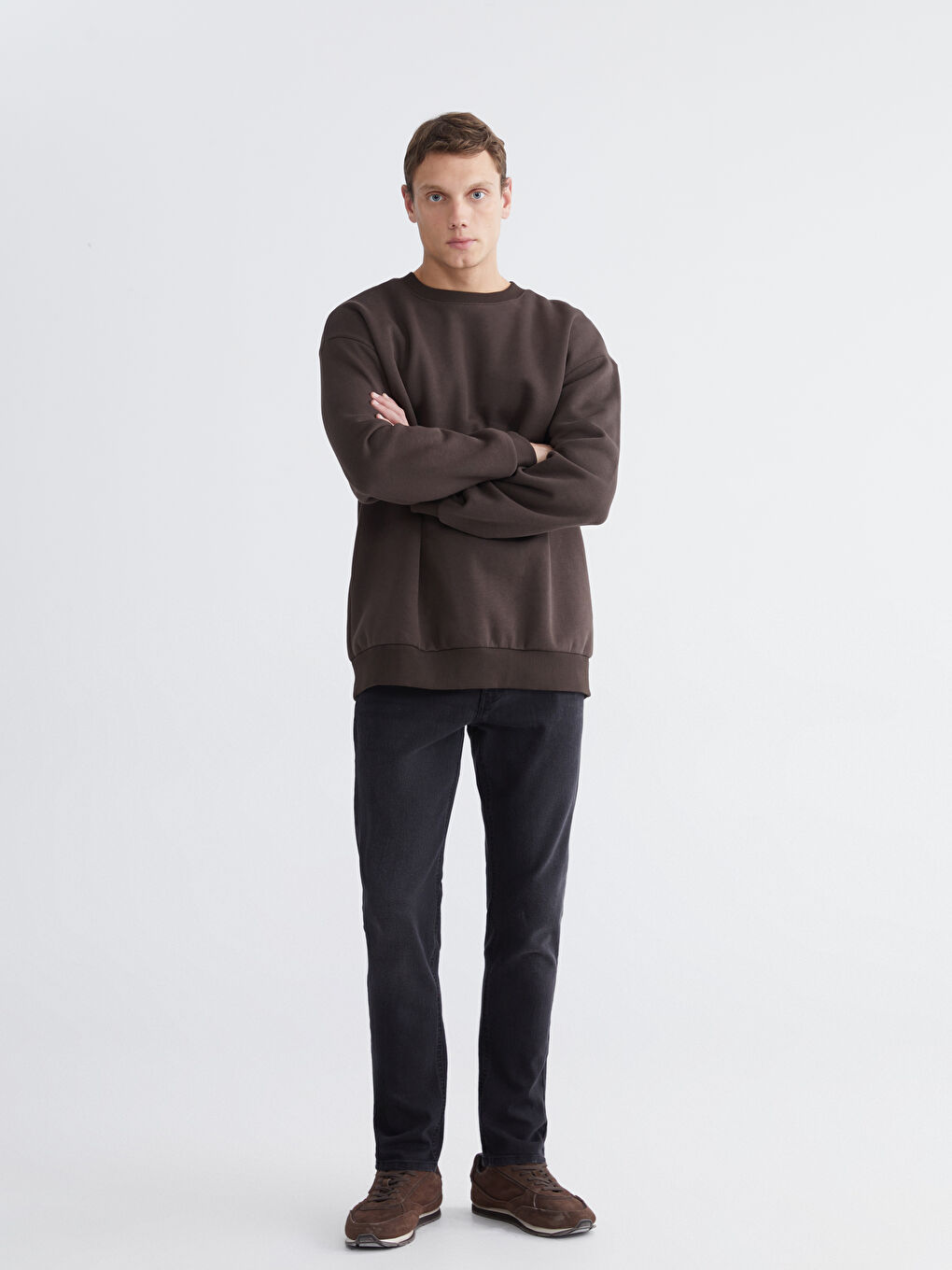 بنطلون جينز رجالي 750 سليم فيت