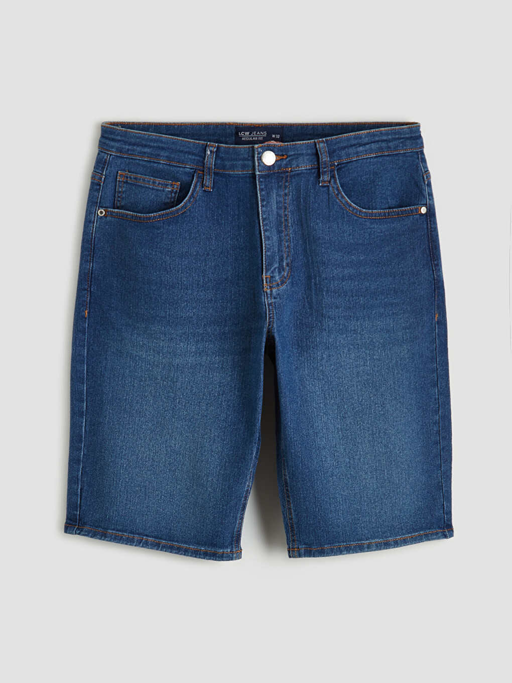 Regular Fit Men's Jean Shorts-4