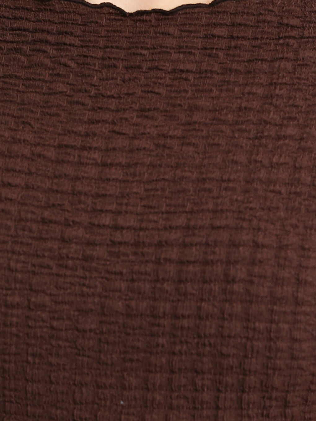 Crew Neck Textured Blouse-2