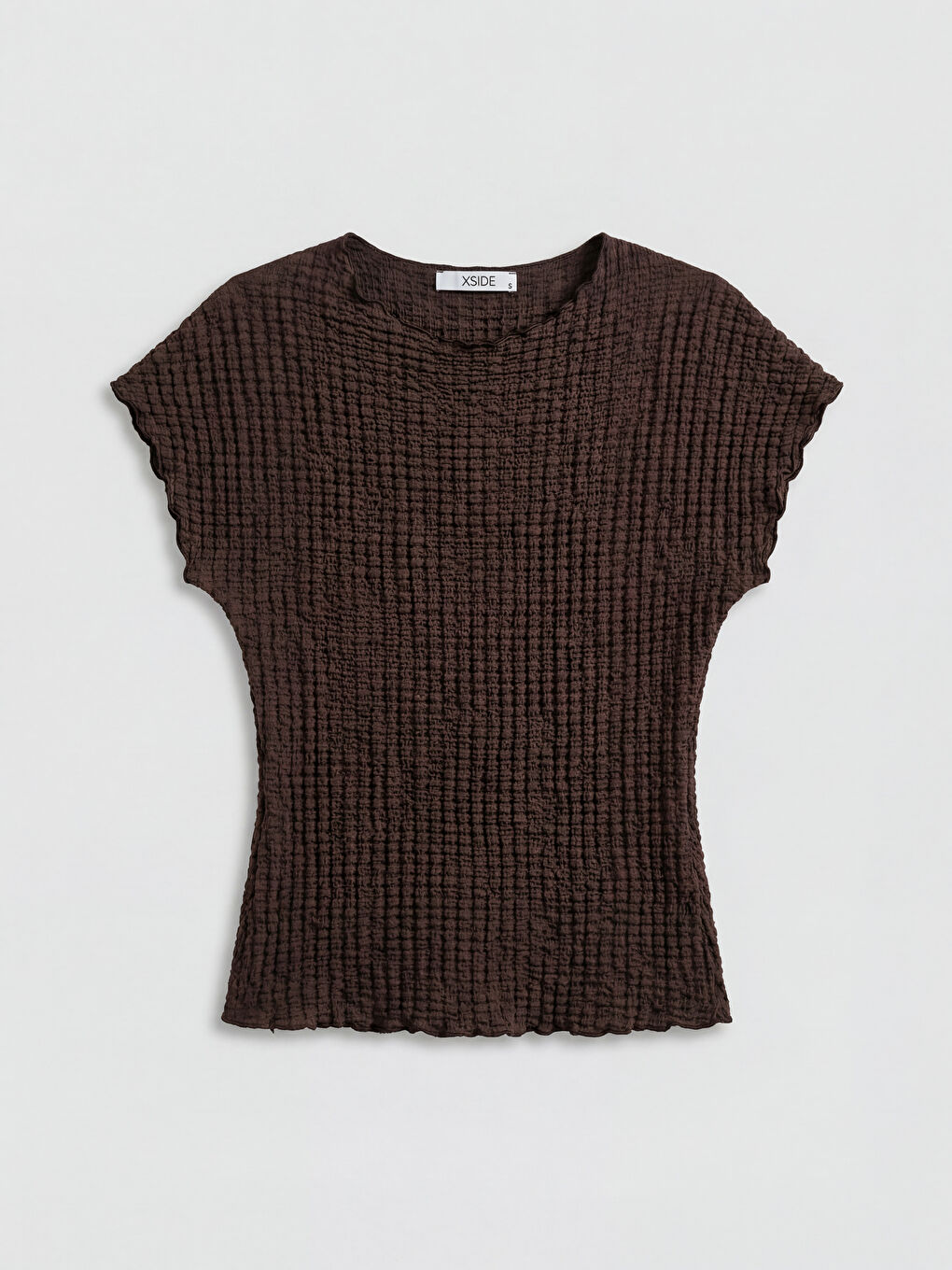 Blouse Texturée à Col Rond-5