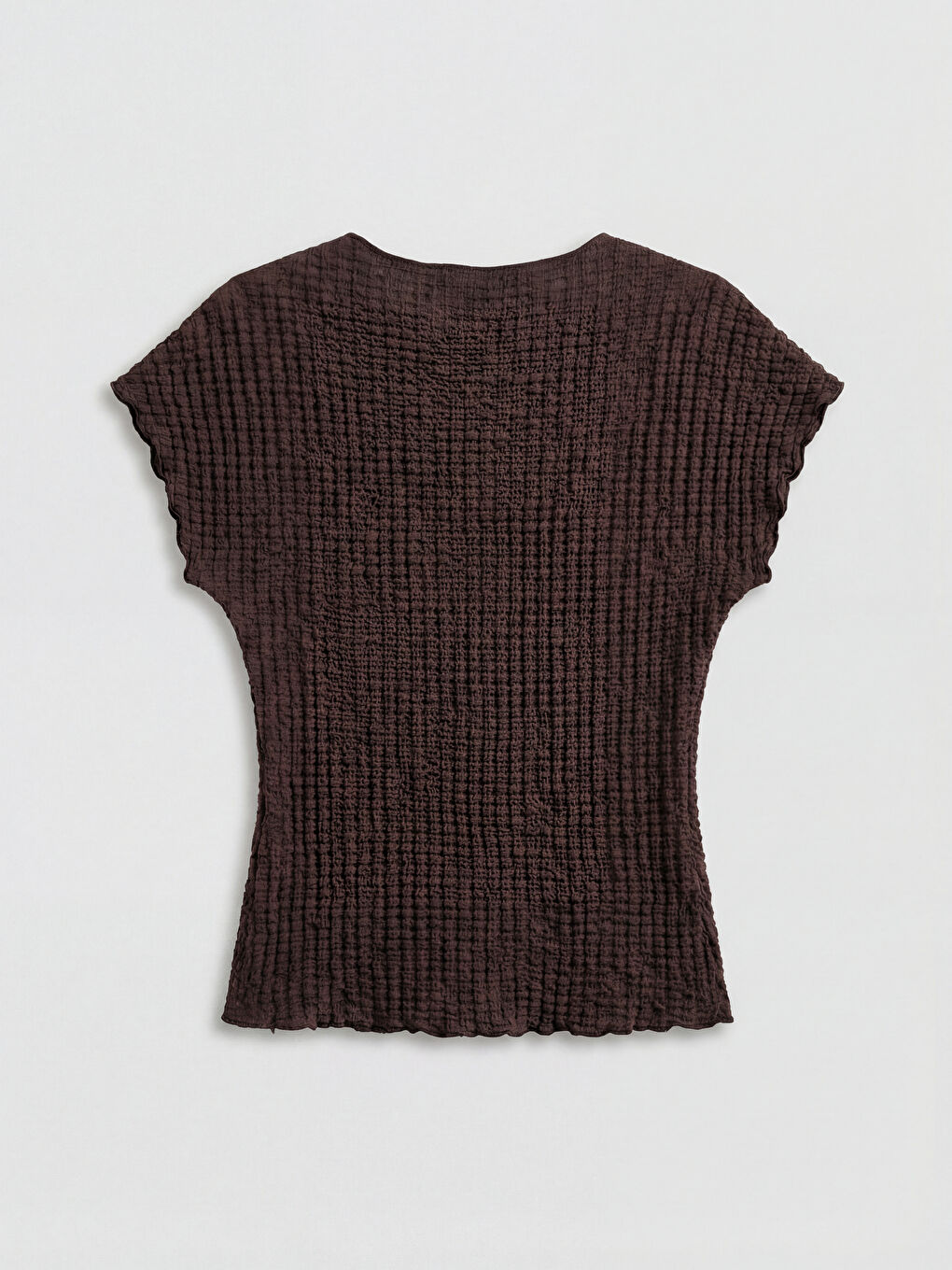 Blouse Texturée à Col Rond-6