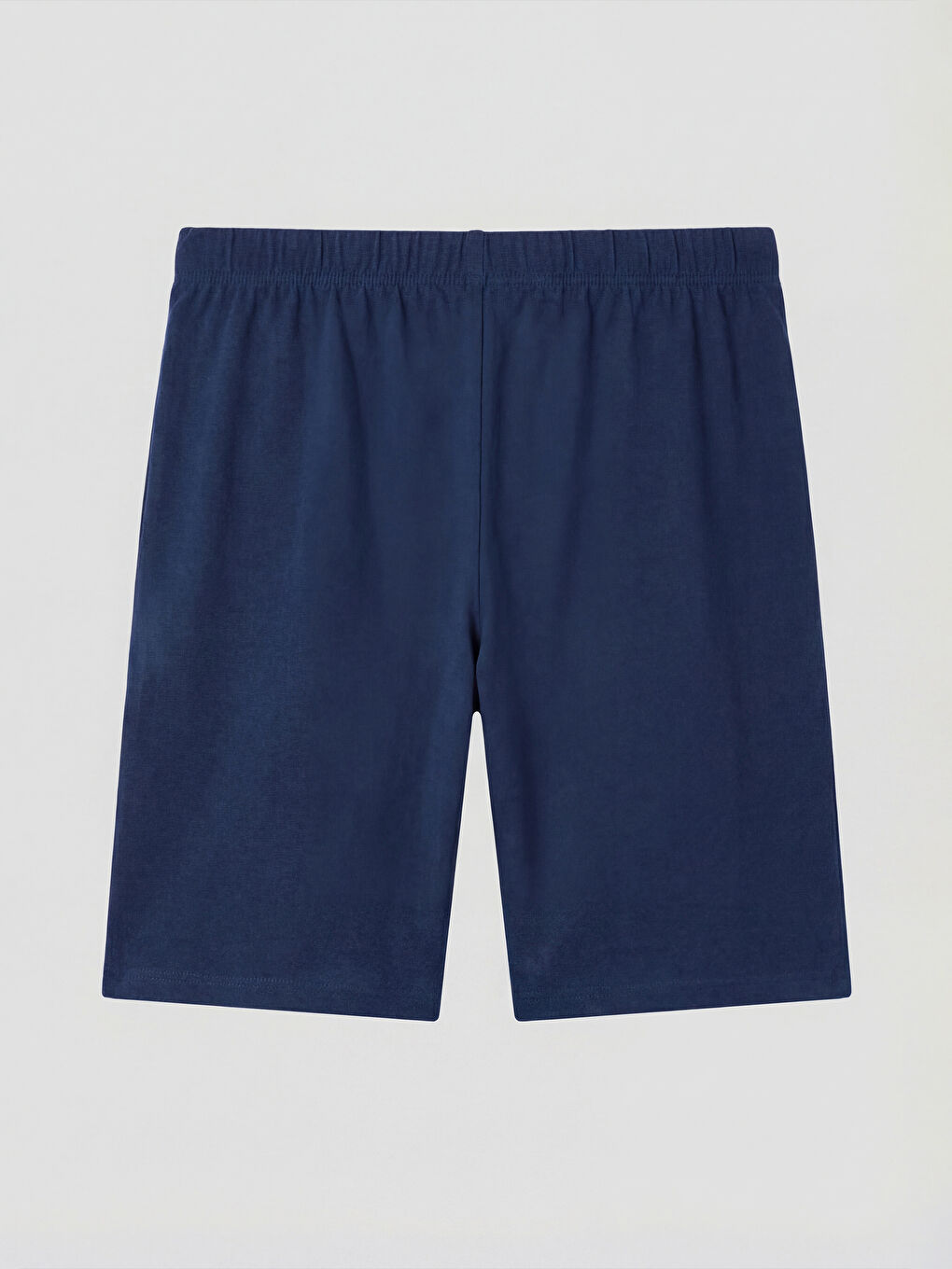 Mavi FC Barcelona Baskılı Erkek Çocuk Şortlu Pijama Takımı-4