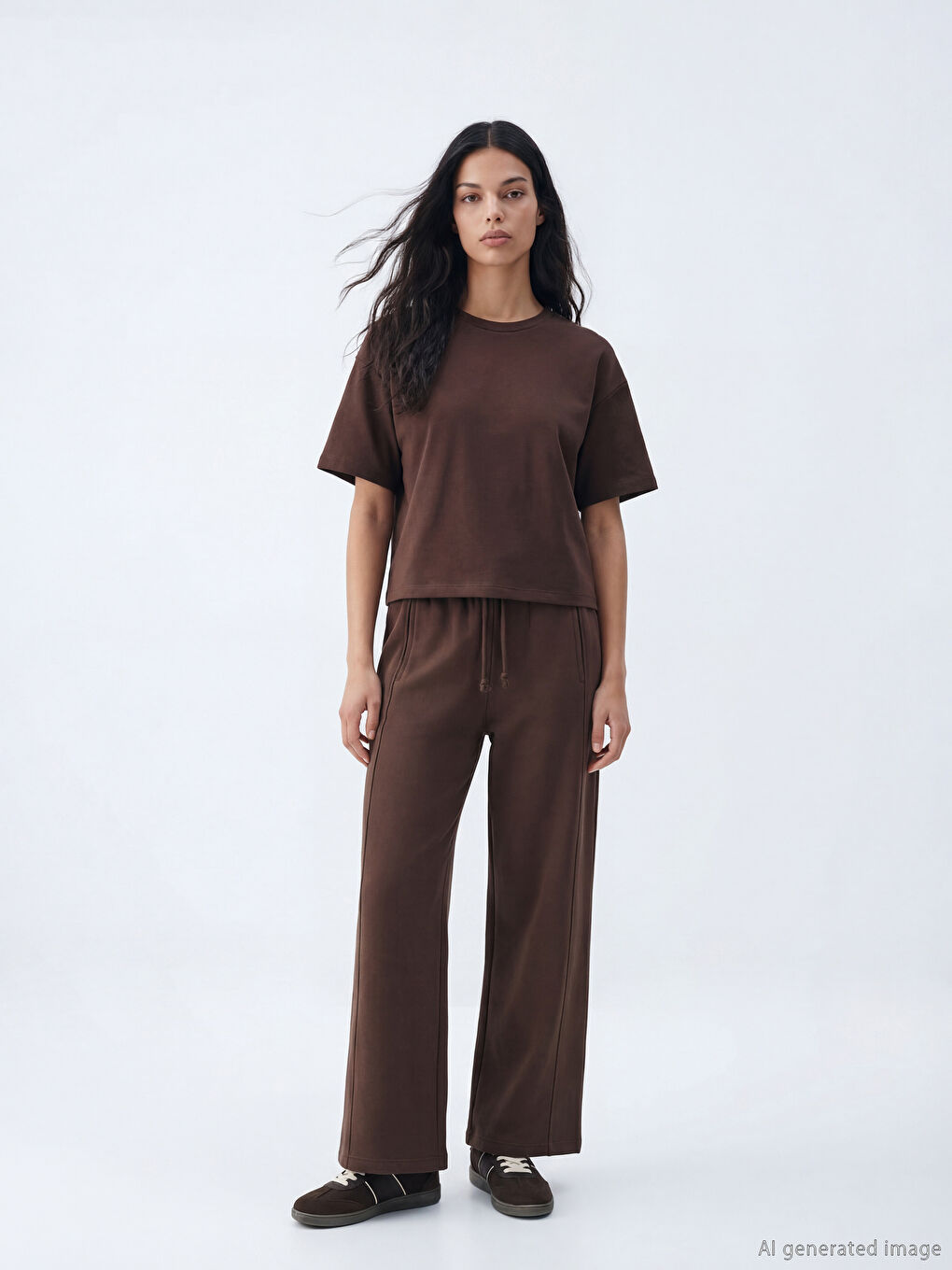 Woman BROWN T-Shirt-1