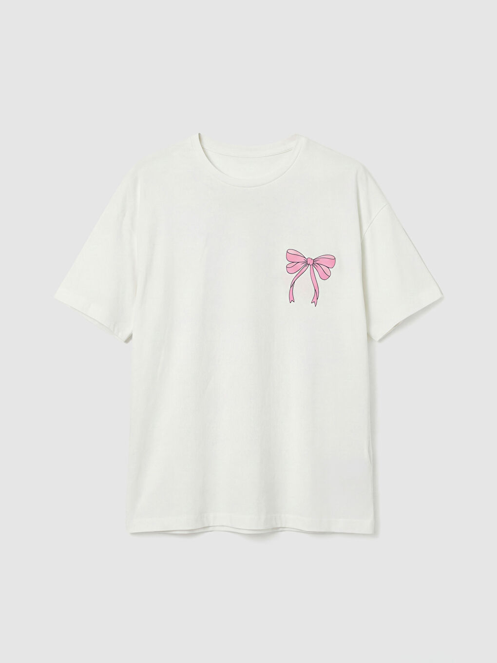 Crew Neck Short Sleeve Printed Women's T-Shirt