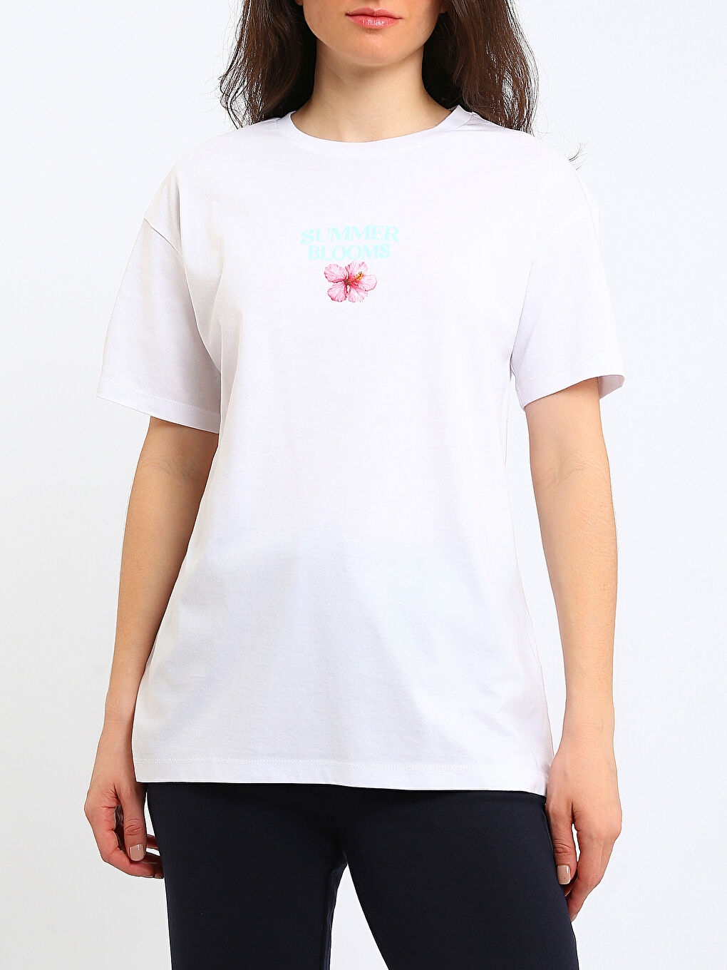 Crew Neck Printed Women's T-Shirt