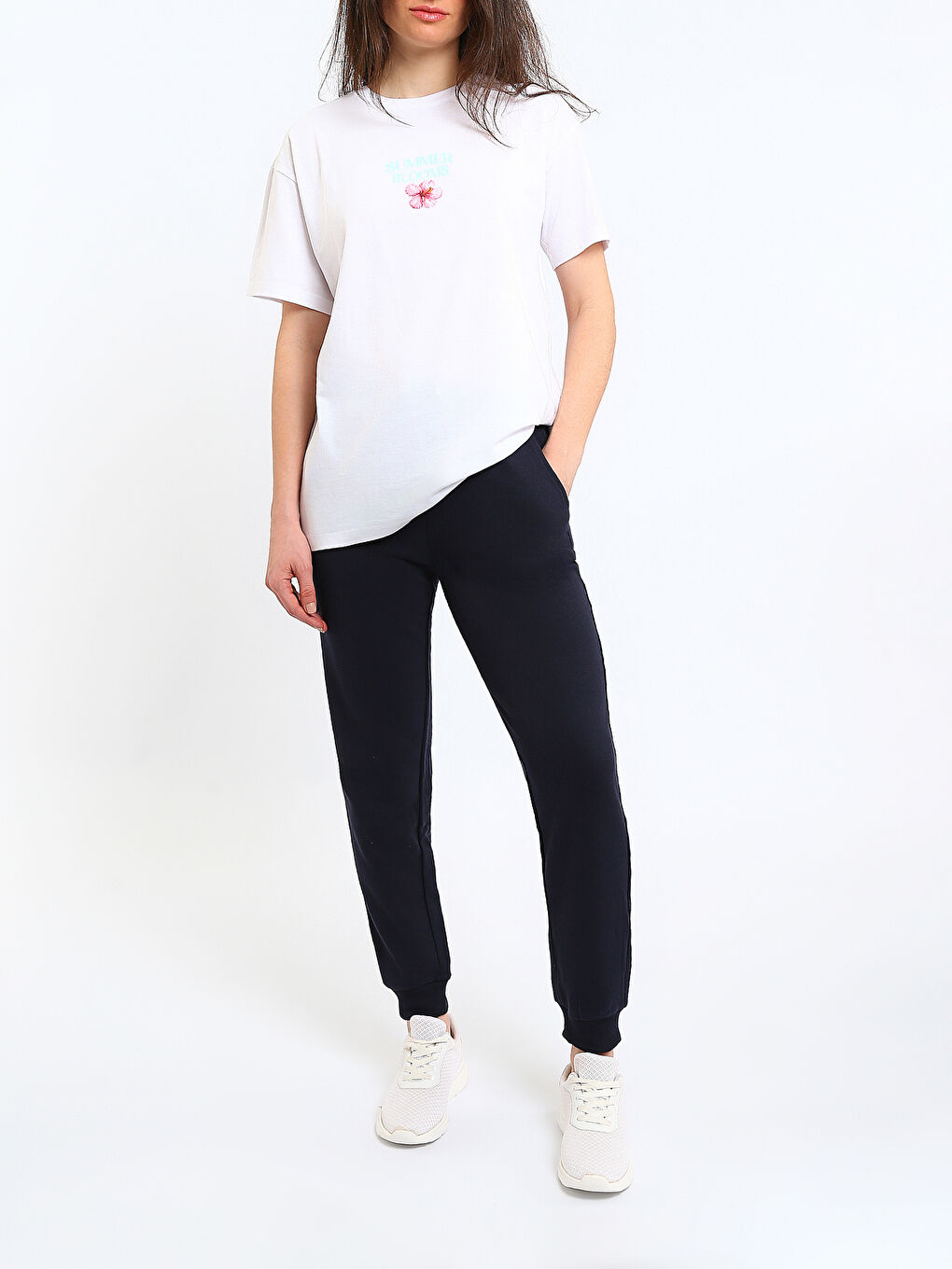 Crew Neck Printed Women's T-Shirt-1