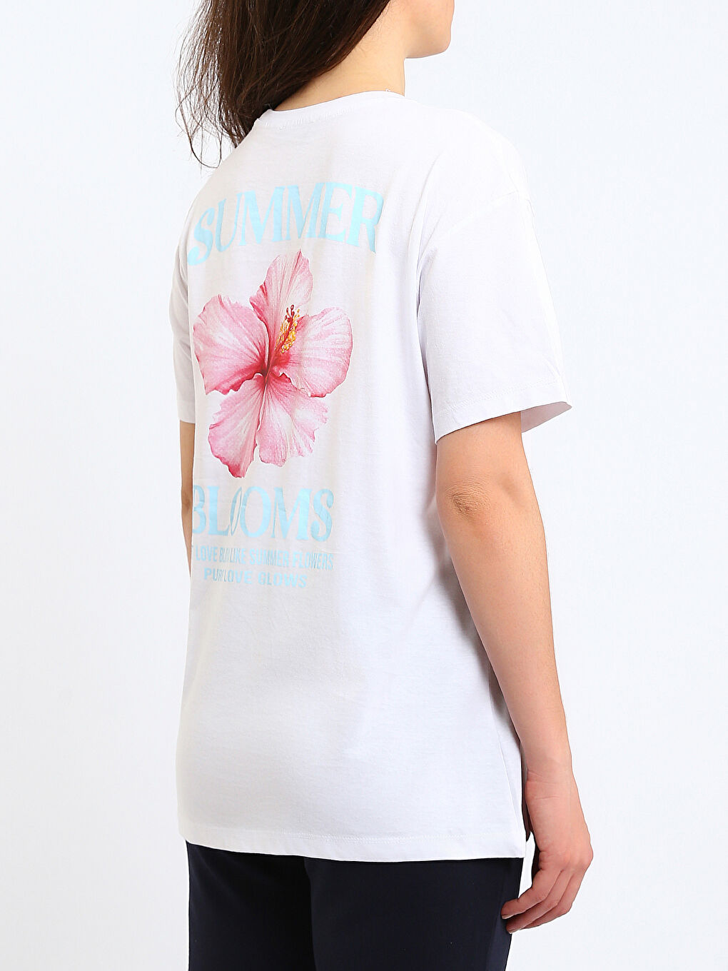 Crew Neck Printed Women's T-Shirt-4