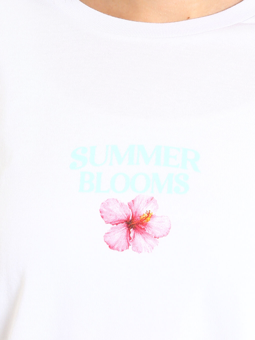 Crew Neck Printed Women's T-Shirt-2