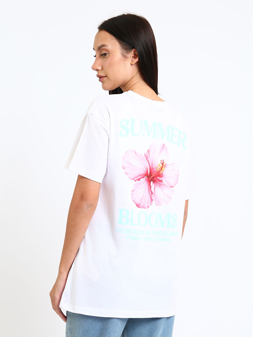 Crew Neck Printed Women's T-Shirt-4