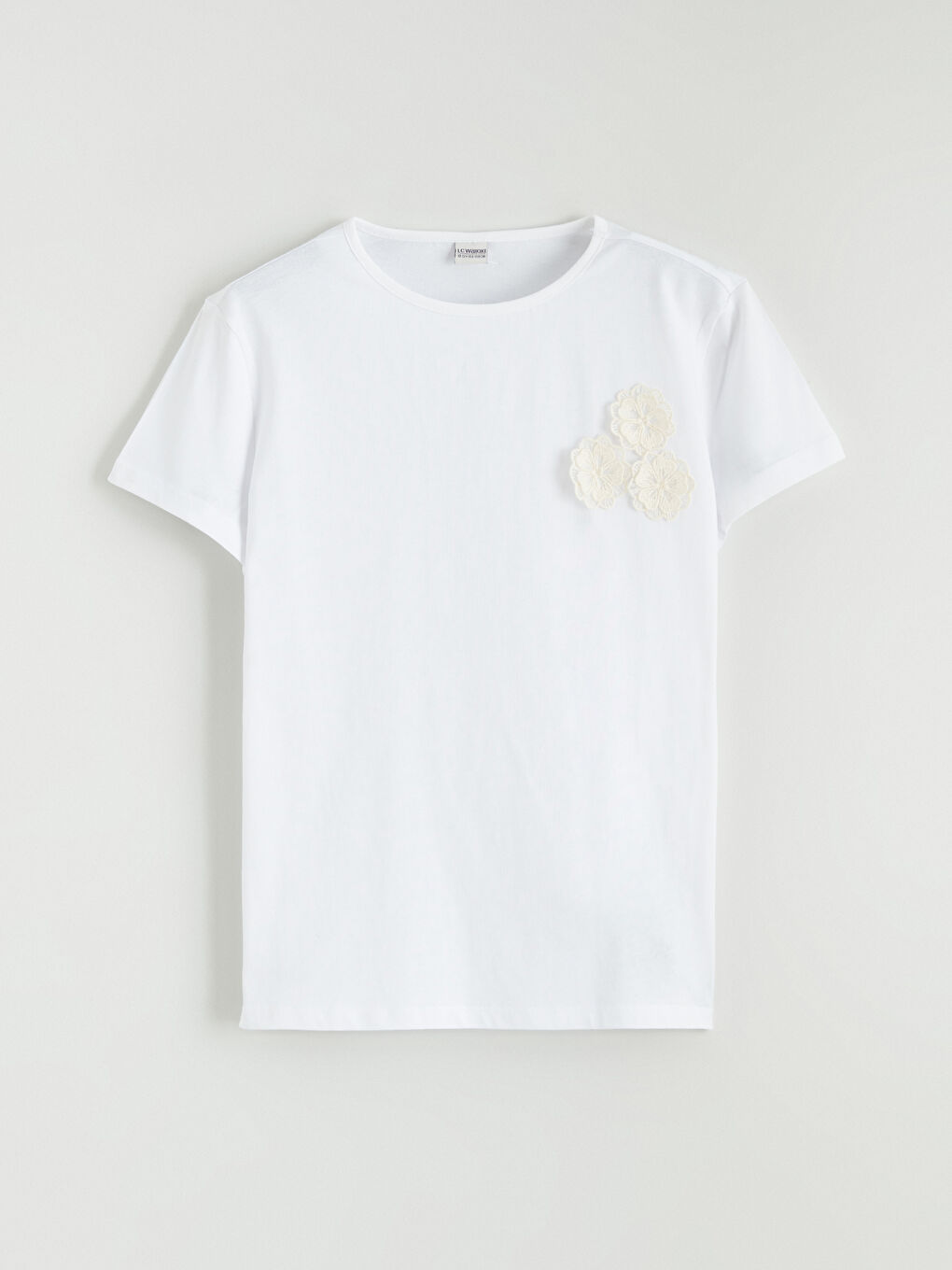 Crew Neck Floral Girls' T-Shirt