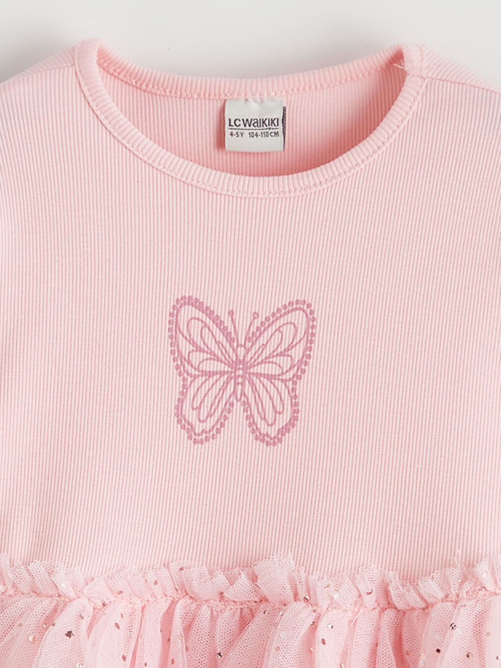 Crew Neck Girls' Dress-1