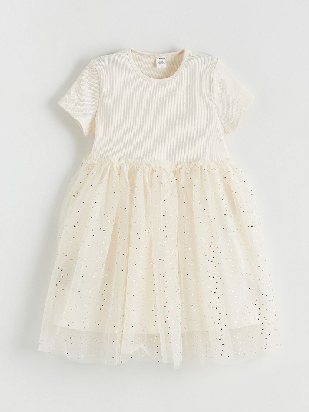 Crew Neck Girls' Tutu Dress