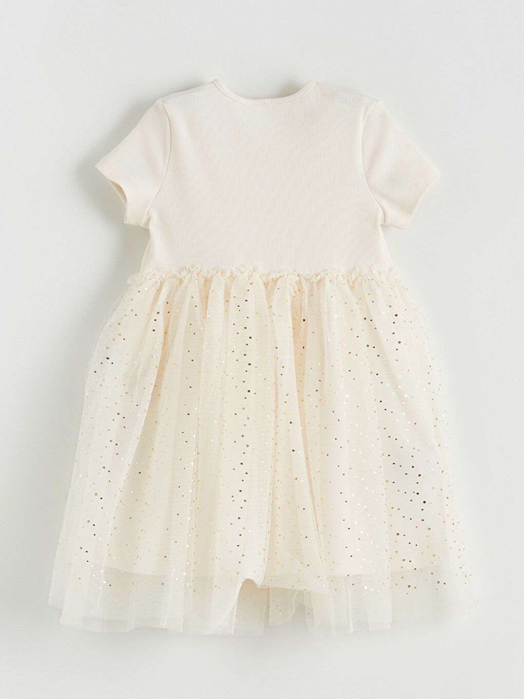Crew Neck Girls' Tutu Dress-2