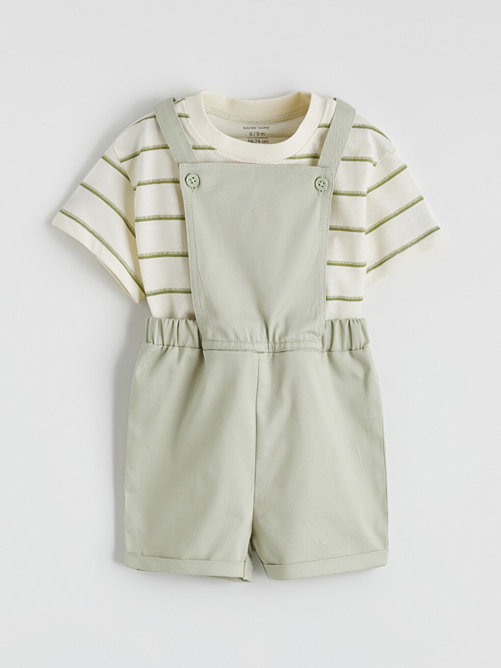 Baby Boy GREEN Dungarees
