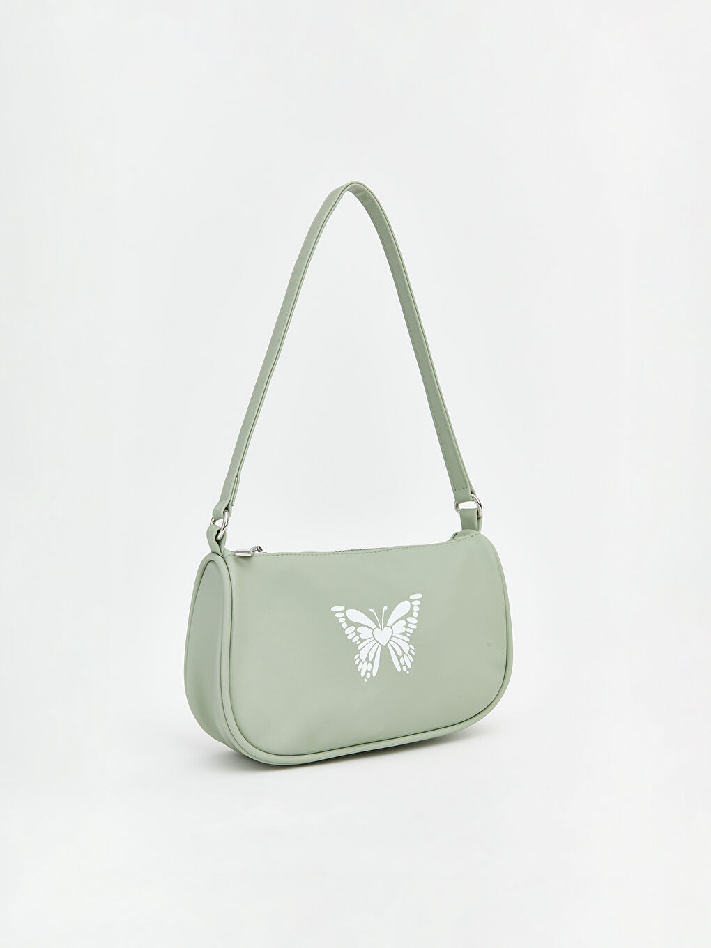 Yeşil Kız Çocuk Baskılı Omuz Çantası-1