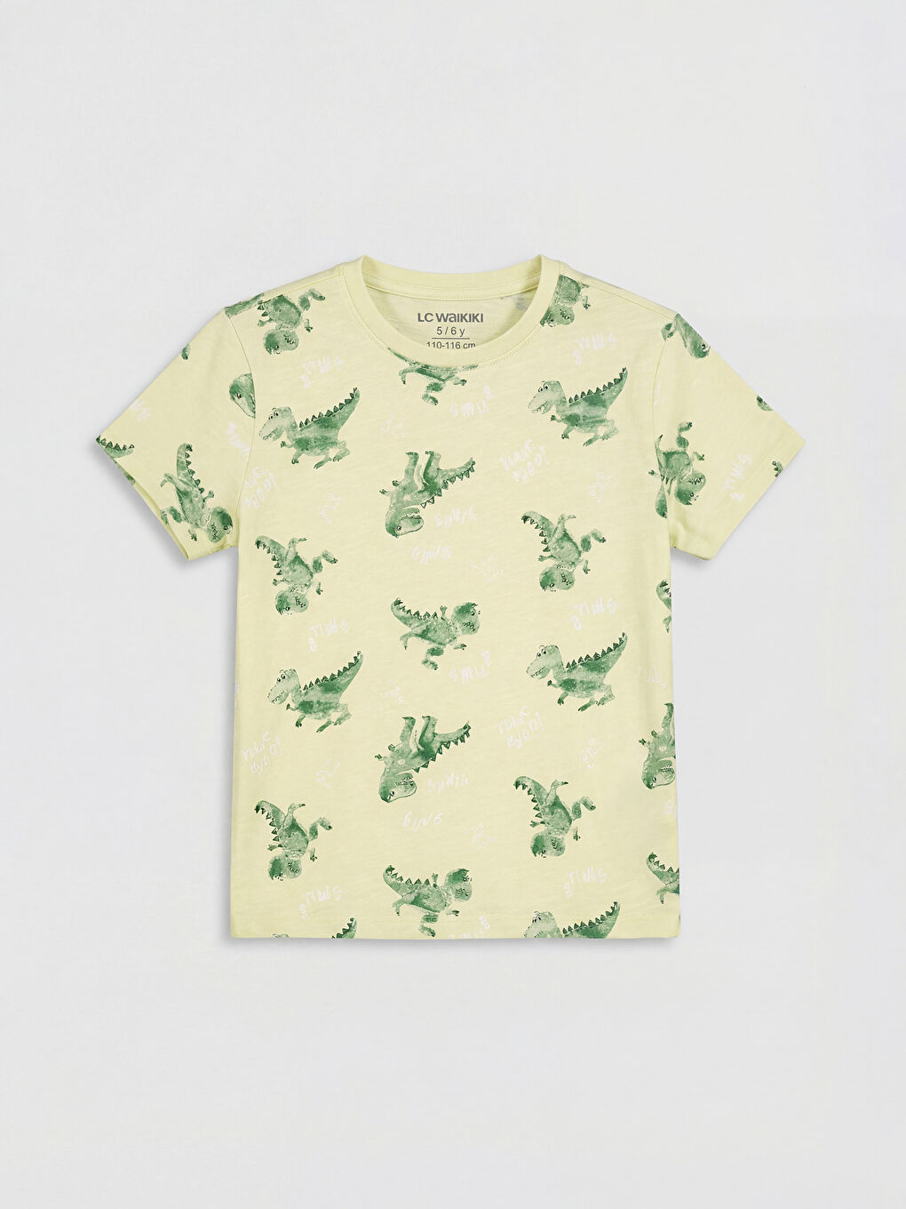 Yeşil Baskılı Erkek Çocuk Şortlu Pijama Takımı-1