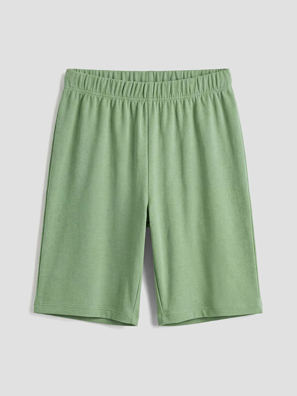 Yeşil Baskılı Erkek Çocuk Şortlu Pijama Takımı-3