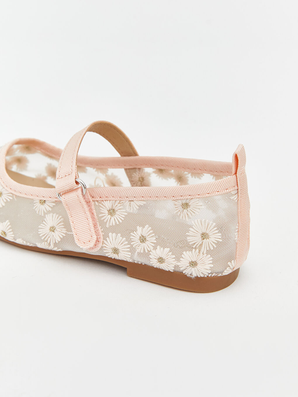 أحذية باليه مسطحة وردي طفلة-3