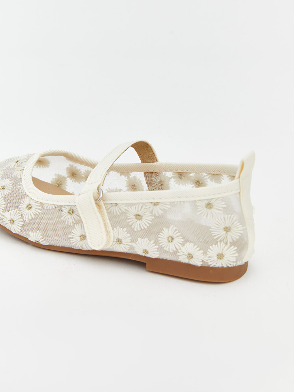 أحذية باليه مسطحة بيج فاتح / ايكرو طفلة-3