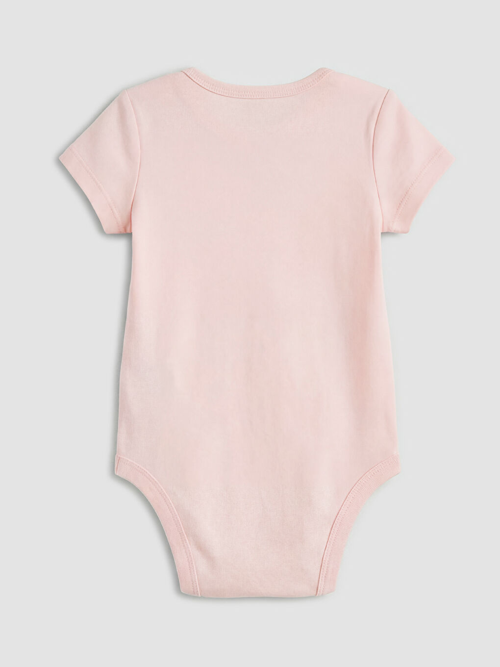 Pembe Baskılı Kız Bebek Salopet ve Tişört-5