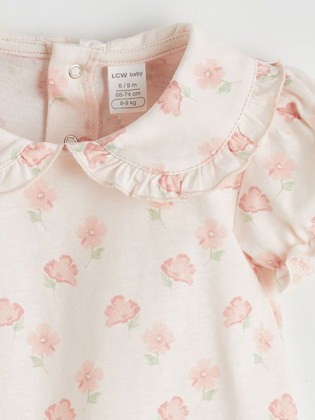 Floral Baby Girl Jumpsuit and Hairband-3