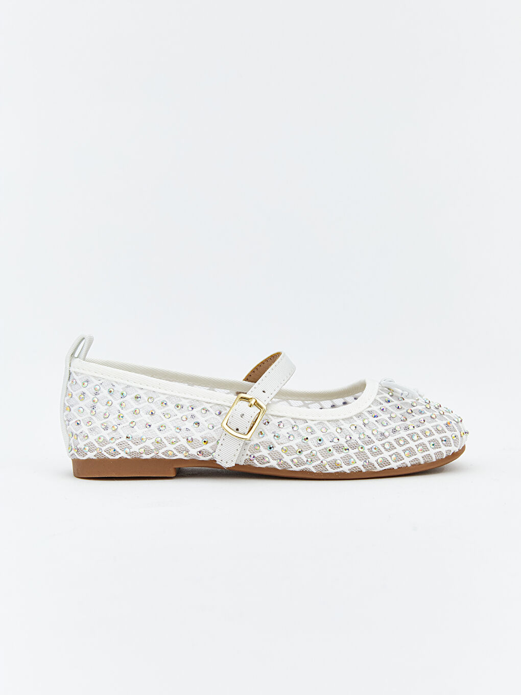 Bow Detailed Baby Girl Flats-1