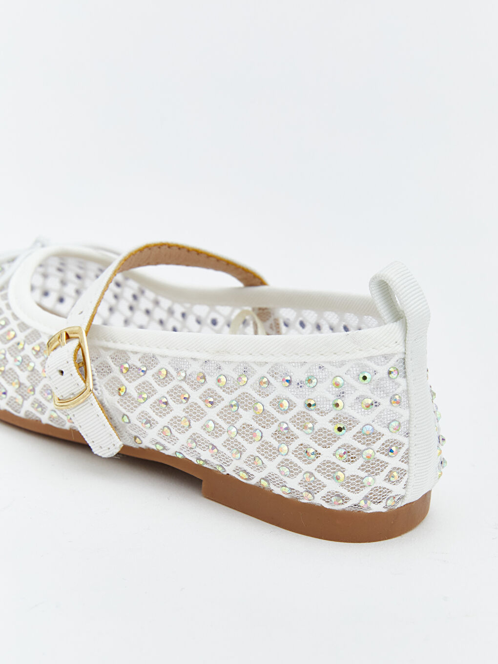 Bow Detailed Baby Girl Flats-4