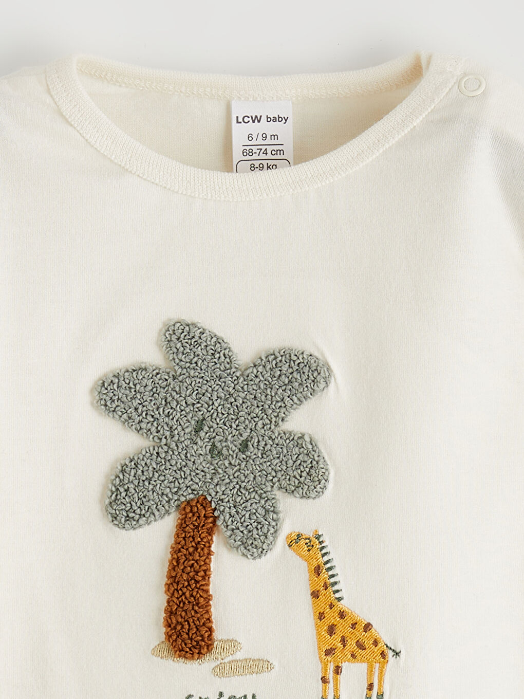 Embroidered Crew Neck Baby Boys' Set-2