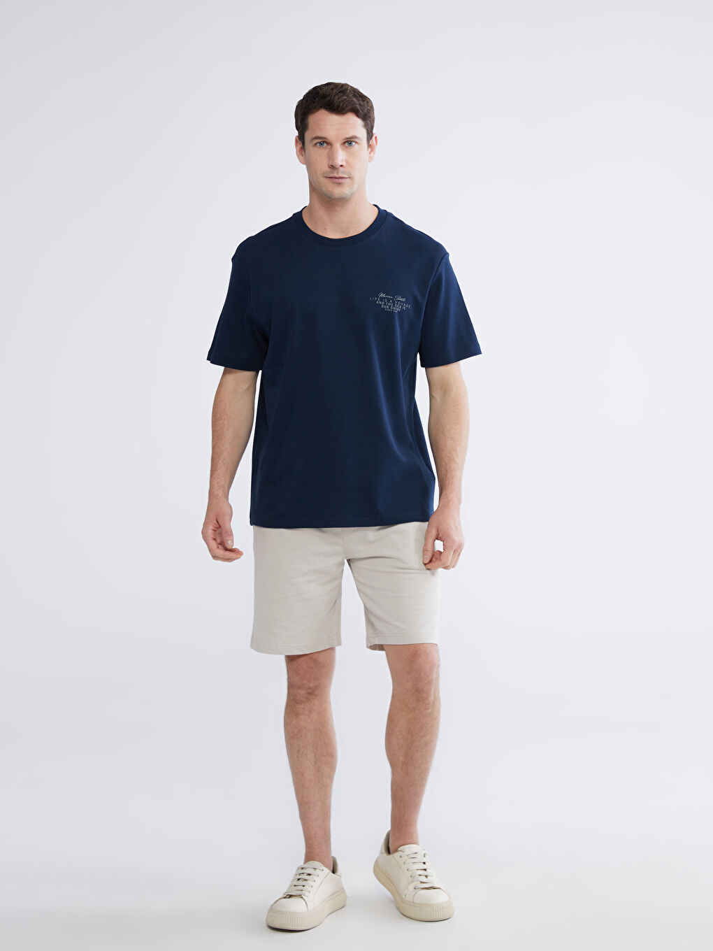 Crew Neck Printed Men's Interlock T-Shirt-1