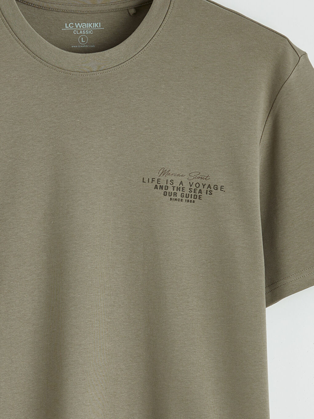 Crew Neck Printed Men's Interlock T-Shirt-4